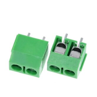 2 pin terminal block green